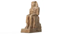Right Colossus of Memnon Statue Amenhotep III 3D model