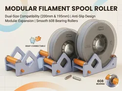Rodillo Modular para Bobinas de Filamento - Modelo de impresión 3D gratuito