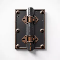 Rusty Iron Gate Hinge 3D Model 3D model