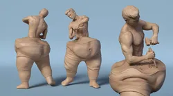 Self Made Man Sculpture Wooden 3D model