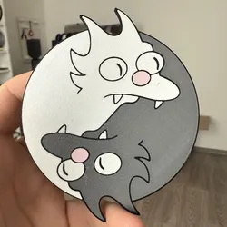 Simpsons cats coaster