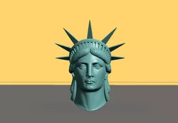 Statue of Liberty Head 3D print model