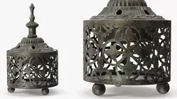 Vintage Arabic Style Incense Burner 3D model