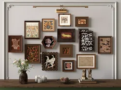 Vintage Arts Crafts Style Gallery Wall Set 3D model