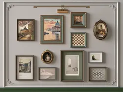 Vintage European Art Gallery Wall Set 3D model