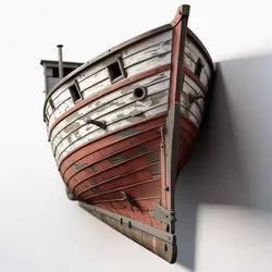 Weathered Ship Figurehead 3D Model 3D model