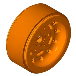1.9" Beadlock Rim (3-Piece Design) – M2 Screws, 18 per Rim / Nuts