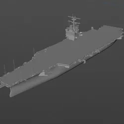 3D model material of the USS CVN-65 "Enterprise" aircraft carrier