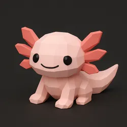 Axolotl Low Poly Axolotl Low Poly Ajolote
