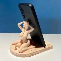 📱🏖️👙 BEACH GIRL PHONE HOLDER – Stylish & Fun Desk Accessory