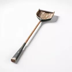 Broken Wooden Oar with Peeling Paint 3D model