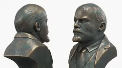 Bust of Lenin Soviet Communist Leader Low-poly 3D model
