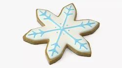 Christmas Snowflake Cookie 3D model