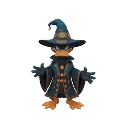 Dark Mage Duck - Arcane Sorcerer Figurine