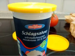 Deckel für milfina Sahne