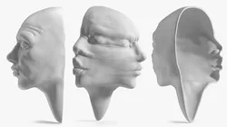 Emotive Sculpture with Merging Expressions 3D model