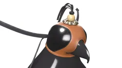 Falcon Dummy with Leather Hood 3D model