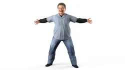 Fat Boy Rigged 3D model