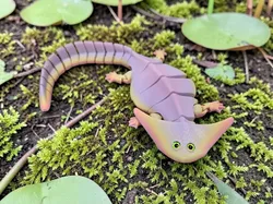 Flexi Diplocaulus - compatible con ojos de cristal de 6mm - Modelo de impresión 3D gratuito
