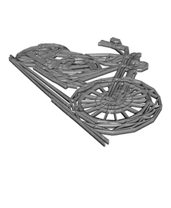 Geometric Chopper motorcycle - model 1