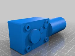 High Torque Worm Geared DC Motor