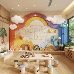 Interior of kindergarten playroom 3D model