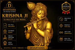 Krishna Ji Multiple Use 3D Model 3D print model