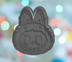 Labubu Face Cookie Cutter