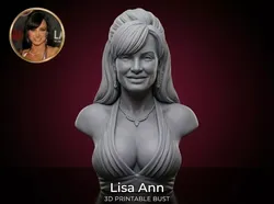 Lisa Ann bust 3D print model