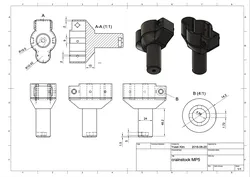 M4 Stock Adaptor for Marui MP5