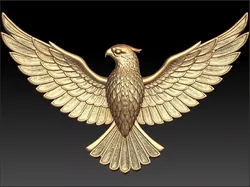 Majestic Eagle Pendant 3D print model