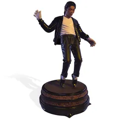 MJ PBR Pop Legend Billie Jean Performance Statue 3D print model