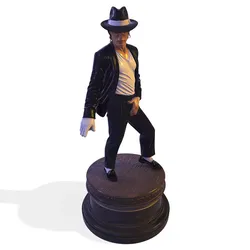 MJ Realistic 1980s Pop Legend Billie Jean Performance Statue PBR 3D print model