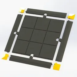 Modular mat, corner and side panels