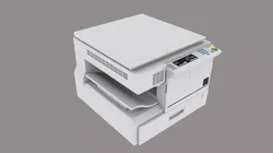 photocopier 3D model Low-poly 3D model