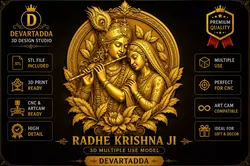 Radha Krishna Ji Multiple Use 3D Model 3D print model