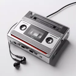 Retro Cassette Player 3D Model 3D model