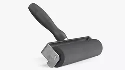 Rubber Ink Brayer With Plastic Handle Black 3D model