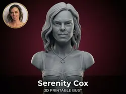 Serenity Cox bust 3D print model