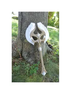 skyrim glass axe , 3d printable version for cosplay and props