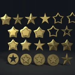 Stars Set 3D Model
