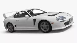 Toyota Supra 3000GT TRD Vented Hood Edition White 3D model