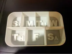 Weekly Pill Holder Organizer Altoids Can Thin Wall Divider Inserts