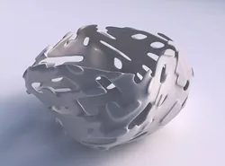 Bowl helix with smooth cuts and 3D print model