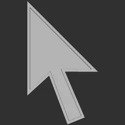 Cursor Icon 3D Model