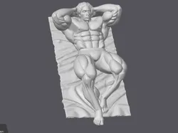 Joven Dwayne Johnson Abdominal - Modelo de impresión 3D gratuito