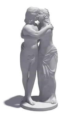 Kissing Sculpture 3D model
