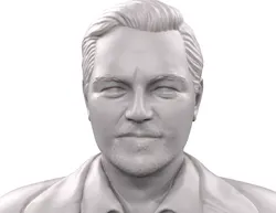 Leonardo DiCaprio 3d model 3d printable sculpture 3D print model