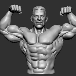 Male Bodybuilder 3D Model