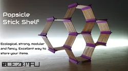 POPSICLE STICK SHELF